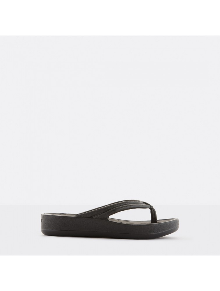 LEMON JELLY Mare 01 Vegan black women slides Μαύρα σανδάλια