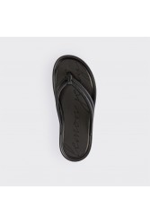 LEMON JELLY Mare 01 Vegan black women slides Μαύρα σανδάλια