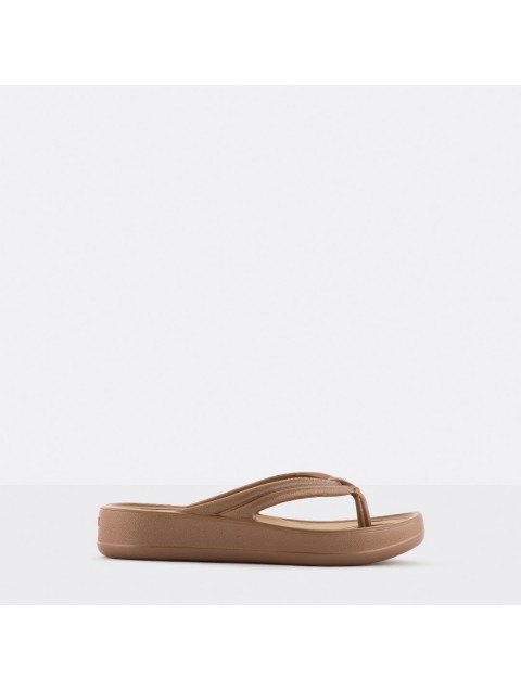 LEMON JELLY Mare 04 Vegan brown women platform slides