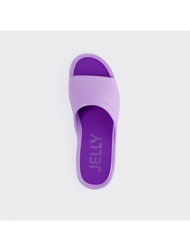 LEMON JELLY Sunny 35 Vegan violet slides Βιολετί πλατφόρμες