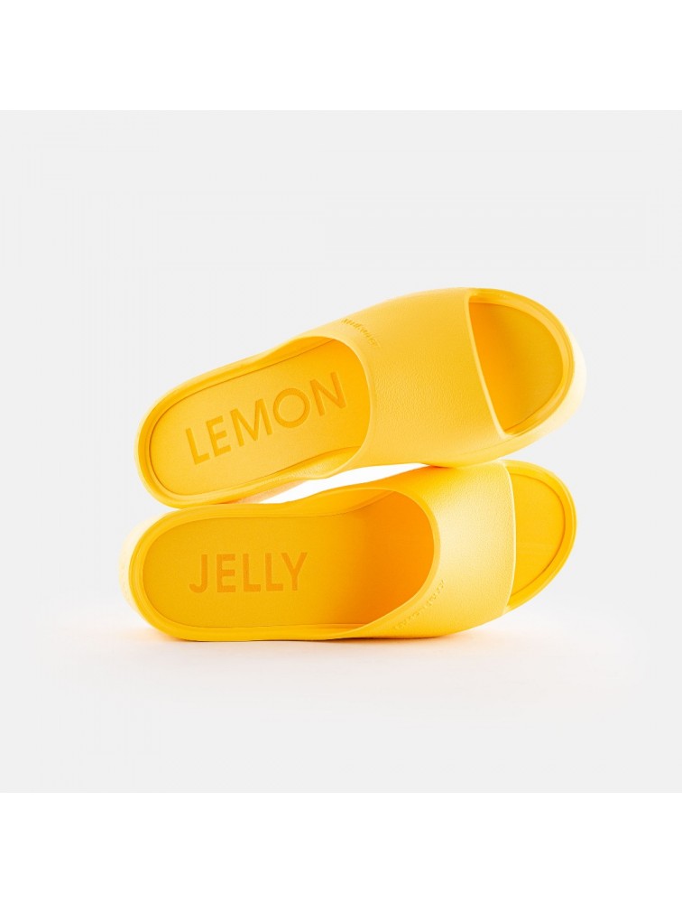 LEMON JELLY Sunny 36 Vegan Yellow Slides Yellow Platforms