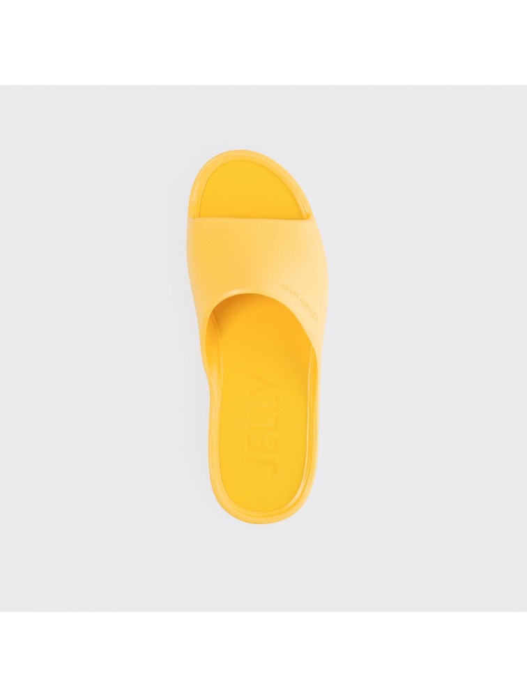 LEMON JELLY Sunny 36 Vegan Yellow Slides Yellow Platforms