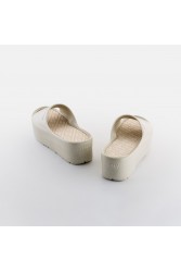 LEMON JELLY Fiorella 02 Vegan metallic slides Γκρι πλατφόρμες