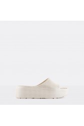 LEMON JELLY Fiorella 02 Vegan metallic slides Γκρι πλατφόρμες