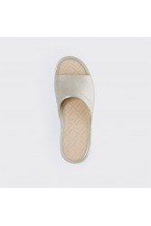 LEMON JELLY Fiorella 02 Vegan metallic slides Γκρι πλατφόρμες