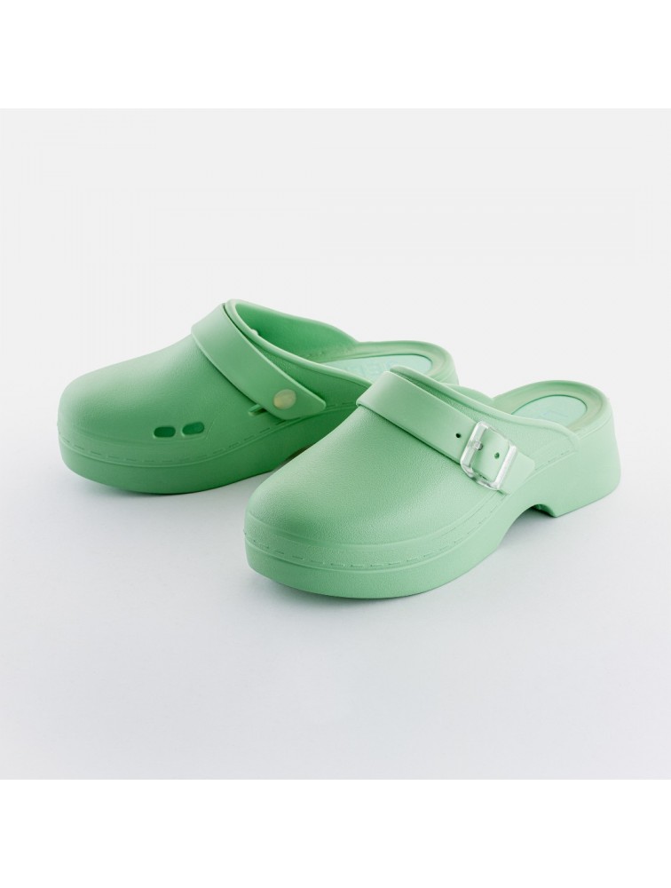 LEMON JELLY Simona 04 Vegan green mules Πράσινα mules