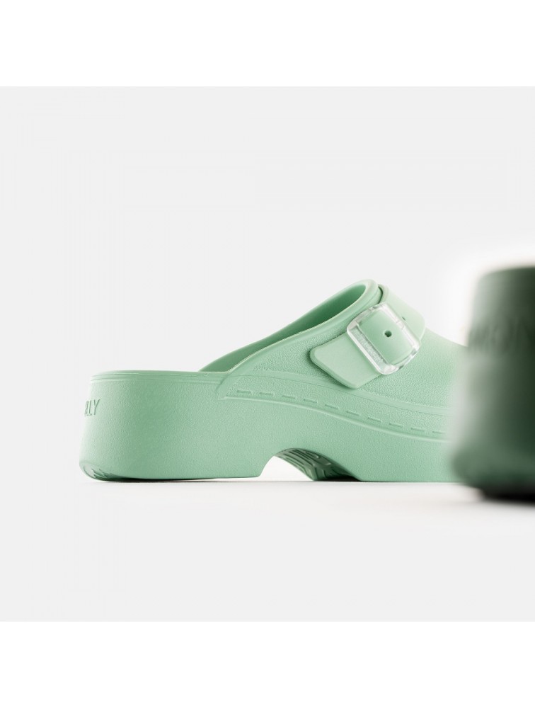LEMON JELLY Simona 04 Vegan green mules Πράσινα mules