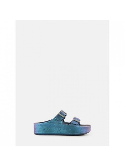LEMON JELLY Elina Pearl Blue Μπλε περλέ πλατφόρμες 