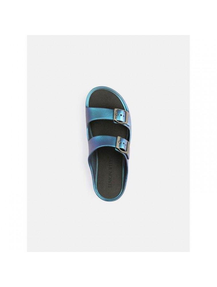 LEMON JELLY Elina Pearl Blue Μπλε περλέ πλατφόρμες