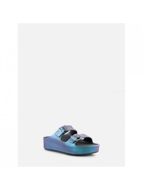 LEMON JELLY Elina Pearl Blue Μπλε περλέ πλατφόρμες 