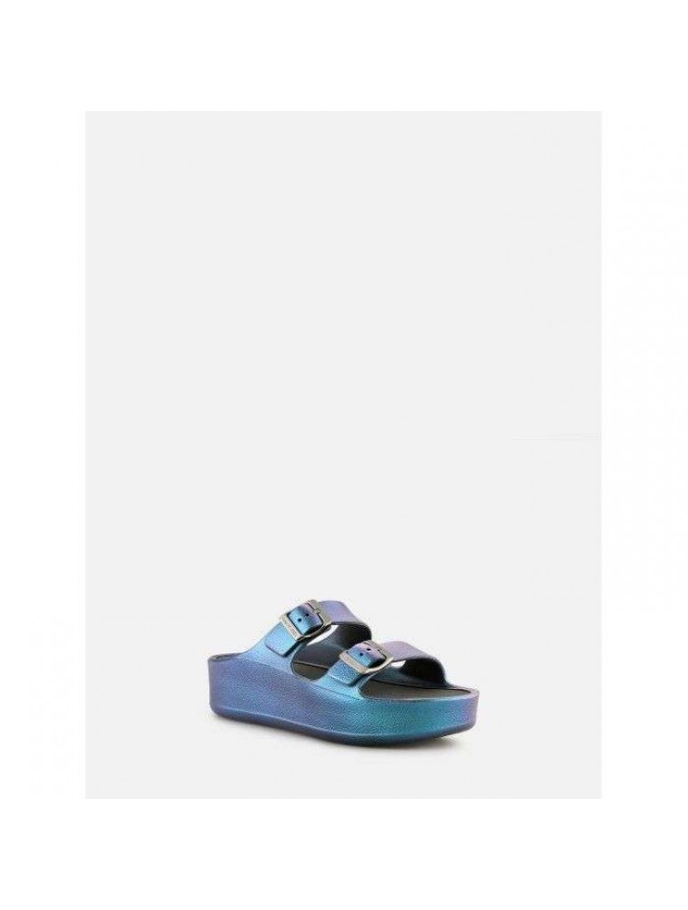 LEMON JELLY Elina Pearl Blue Μπλε περλέ πλατφόρμες