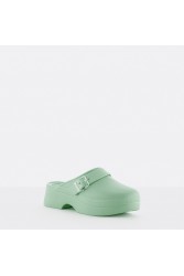 LEMON JELLY Simona 04 Vegan green mules Πράσινα mules