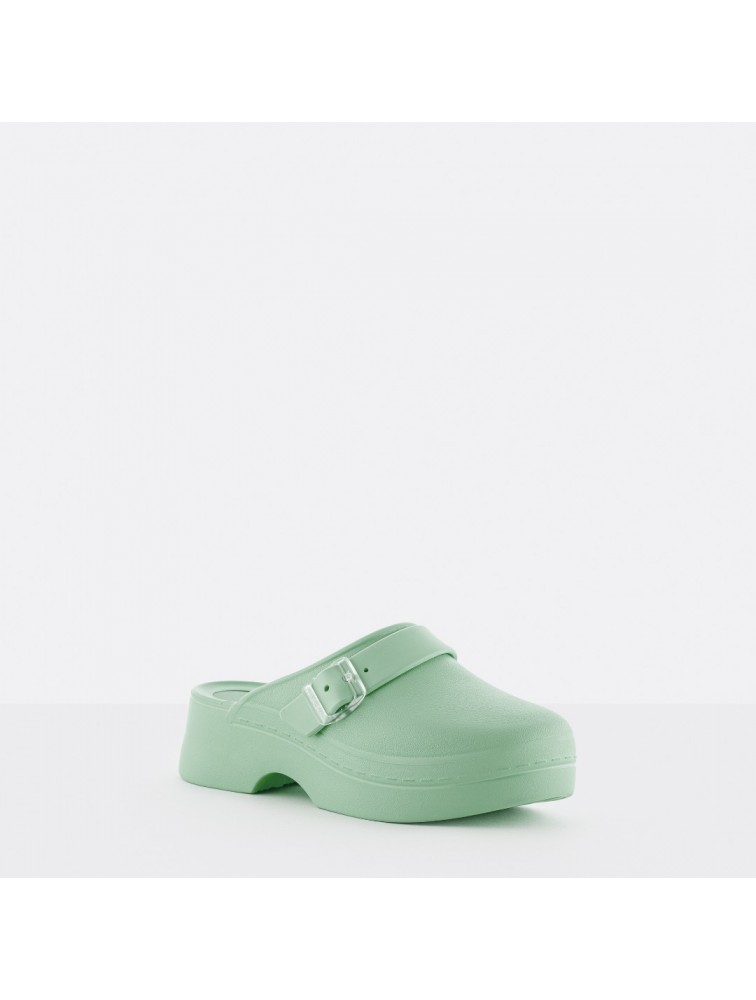 LEMON JELLY Simona 04 Vegan green mules Πράσινα mules