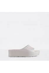 LEMON JELLY Sunny 05 Vegan warm grey platformas slides Γκρι πλατφόρμες