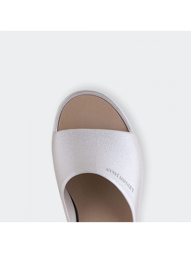 LEMON JELLY Sunny 05 Vegan warm grey platformas slides Γκρι πλατφόρμες