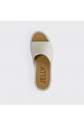 LEMON JELLY Sunny 05 Vegan warm grey platformas slides Γκρι πλατφόρμες