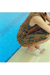 LEMON JELLY Sunny 05 Vegan warm grey platformas slides Γκρι πλατφόρμες