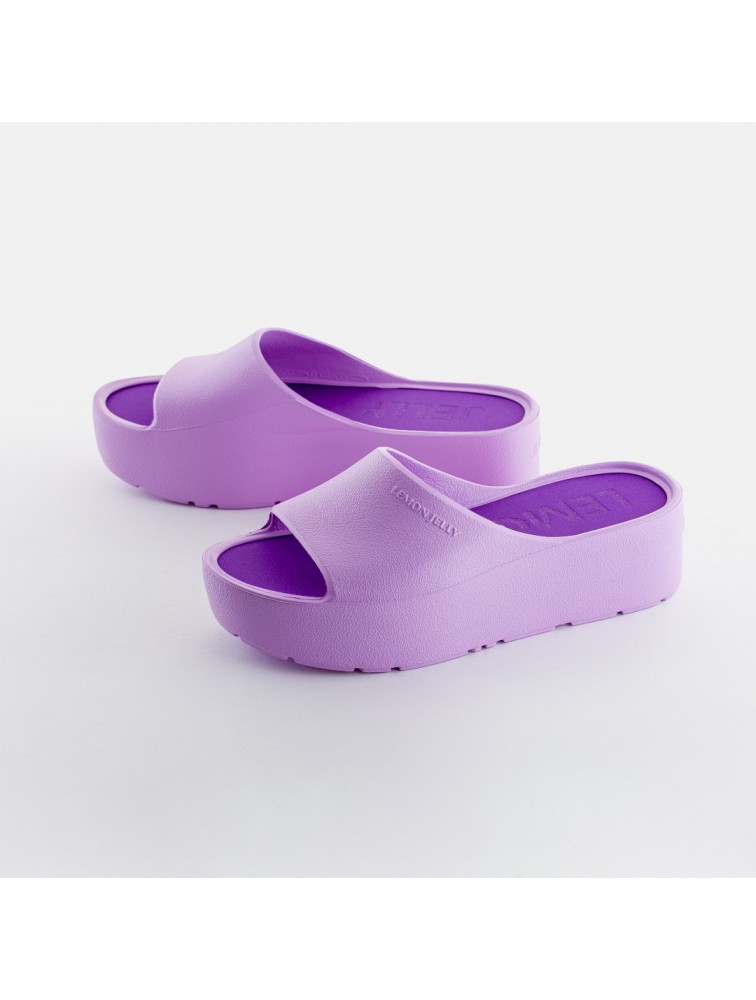 LEMON JELLY Sunny 35 Vegan violet slides Βιολετί πλατφόρμες