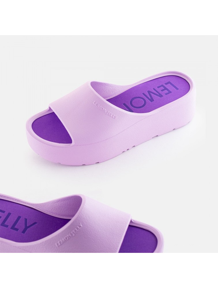 LEMON JELLY Sunny 35 Vegan violet slides Βιολετί πλατφόρμες