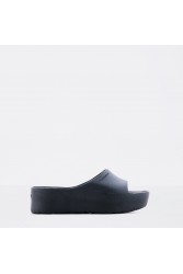 LEMON JELLY Sunny 01 Vegan black platformas slides Μαύρες πλατφόρμες