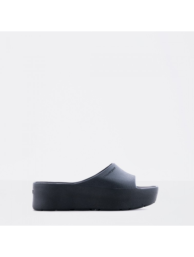 LEMON JELLY Sunny 01 Vegan black platformas slides Μαύρες πλατφόρμες