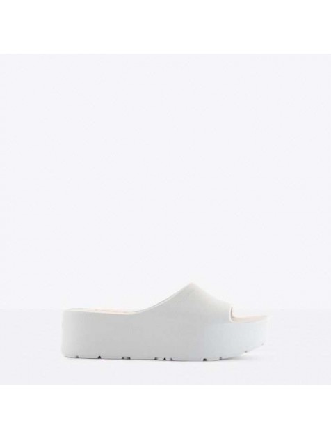 LEMON JELLY Sunny pearl metal platformas slides Λευκές μεταλλικές πλατφόρμες