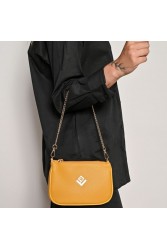 LOVELY HANDMADE Caldera Small Asti Bag Mustard Μουσταρδί Γυναικεία Τσάντα Ώμου