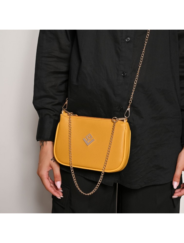 LOVELY HANDMADE Caldera Small Asti Bag Mustard Μουσταρδί Γυναικεία Τσάντα Ώμου