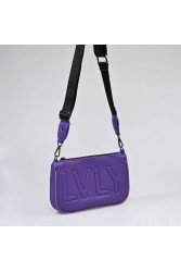 LOVELY HANDMADE Caldera Large Adora Bag Mauve Μωβ γυναικεία τσάντα ώμου