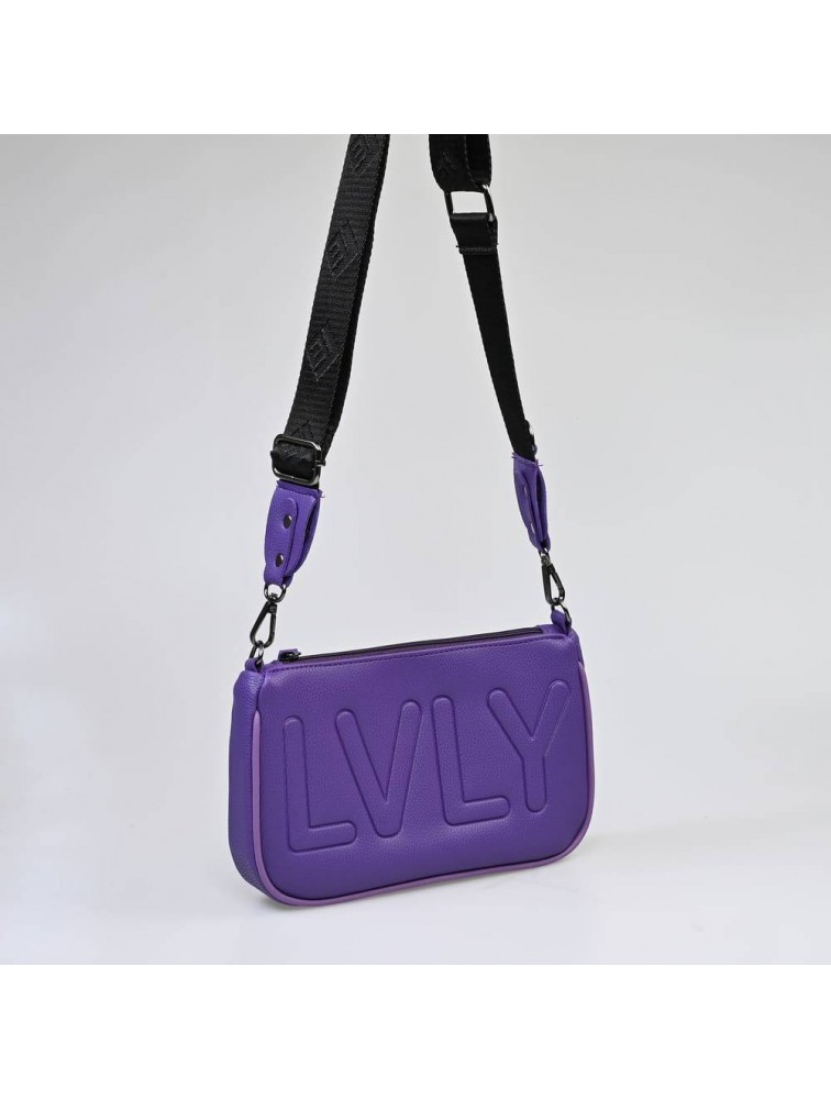 LOVELY HANDMADE Caldera Large Adora Bag Mauve Μωβ γυναικεία τσάντα ώμου
