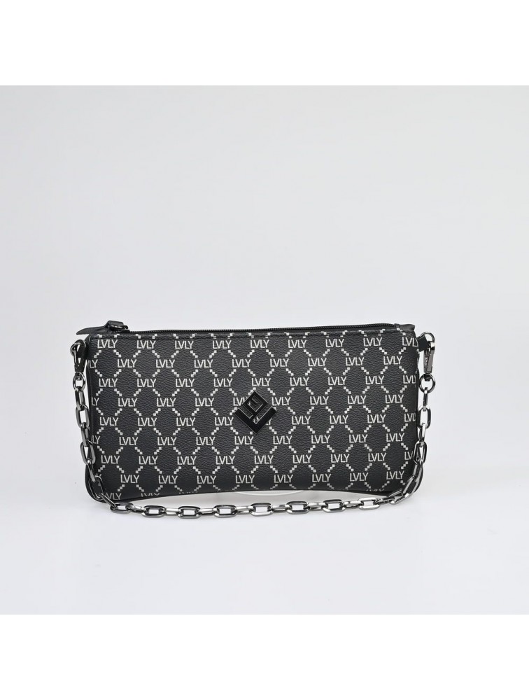 LOVELY HANDMADE Hespera Mosaic Bag Black Μαύρη Γυναικεία Τσάντα Ώμου