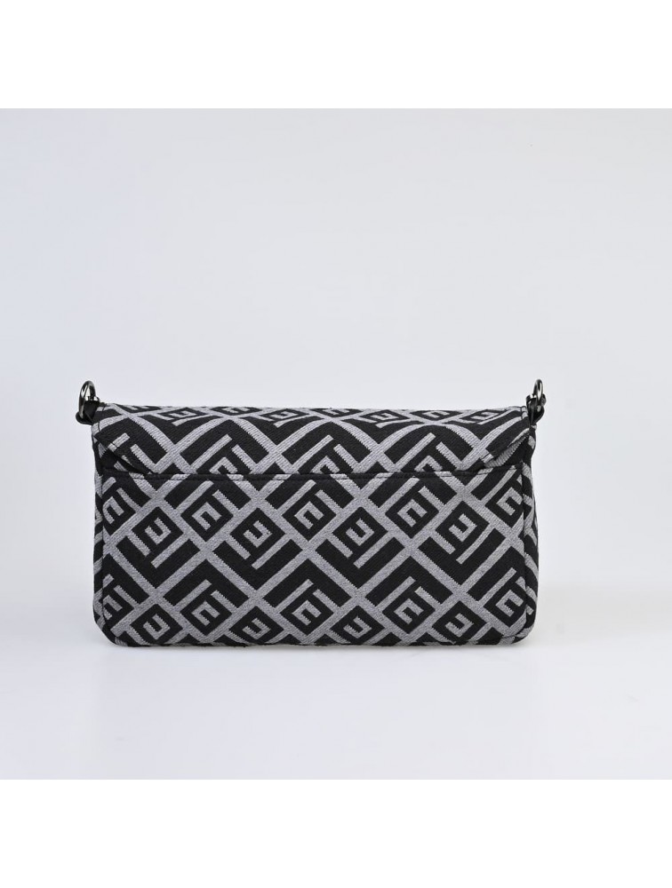 LOVELY HANDMADE Adele Rinella Bag Black Μαύρη γυναικεία τσάντα ώμου