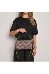 LOVELY HANDMADE Adele Rinella Bag Brown Καφέ γυναικεία τσάντα ώμου