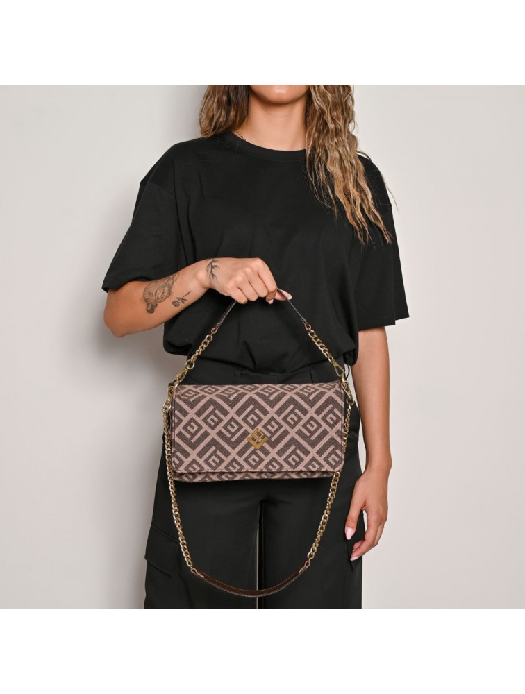 LOVELY HANDMADE Adele Rinella Bag Brown Καφέ γυναικεία τσάντα ώμου