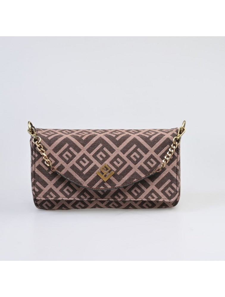 LOVELY HANDMADE Adele Rinella Bag Brown Καφέ γυναικεία τσάντα ώμου