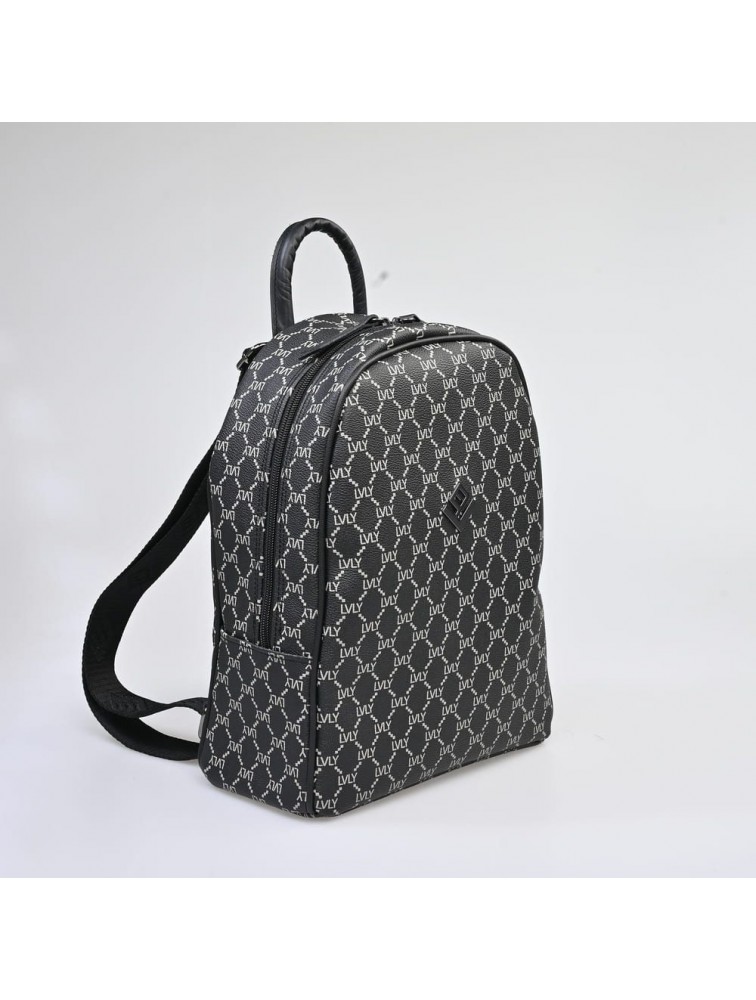LOVELY HANDMADE Basic Simple Mosaic Bag Black Μαύρη τσάντα ώμου
