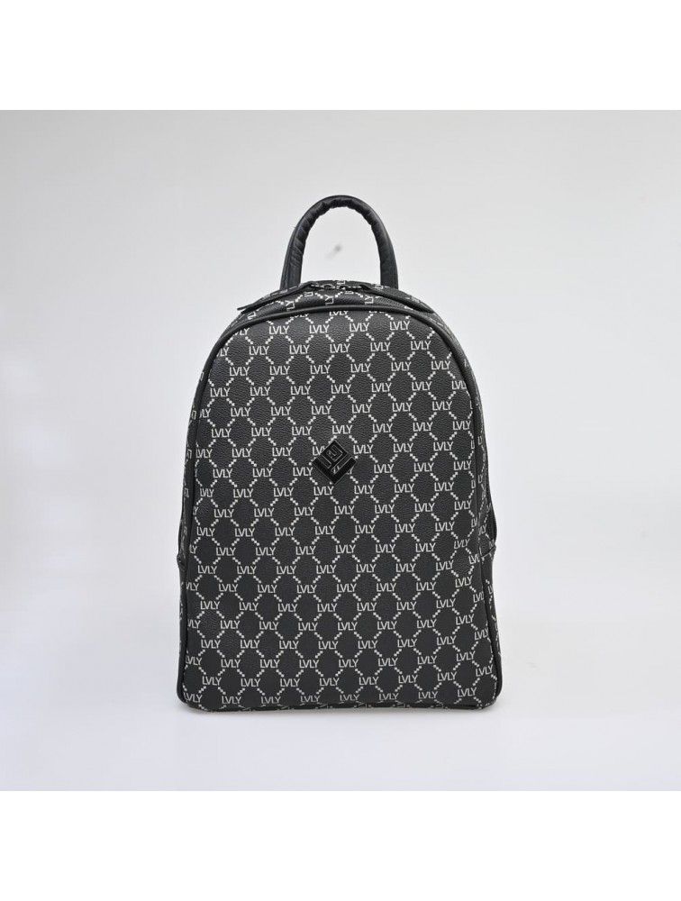 LOVELY HANDMADE Basic Simple Mosaic Bag Black Μαύρη τσάντα ώμου
