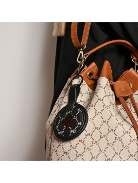 LOVELY HANDMADE Breloque Mosaic Black Μαύρο Μπρελόκ