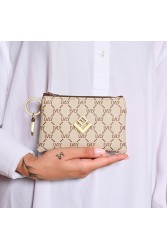 LOVELY HANDMADE Breloque Purse Mosaic Beige Μπεζ γυναικείο πορτοφόλι