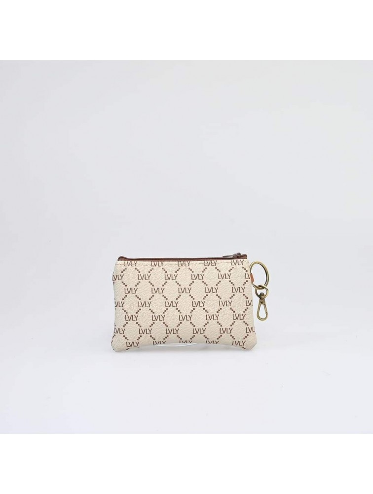 LOVELY HANDMADE Breloque Purse Mosaic Beige Μπεζ γυναικείο πορτοφόλι