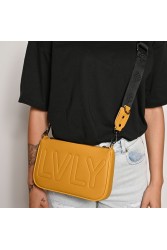 LOVELY HANDMADE Caldera Large Adora Bag Mustard Μουσταρδί γυναικεία τσάντα ώμου