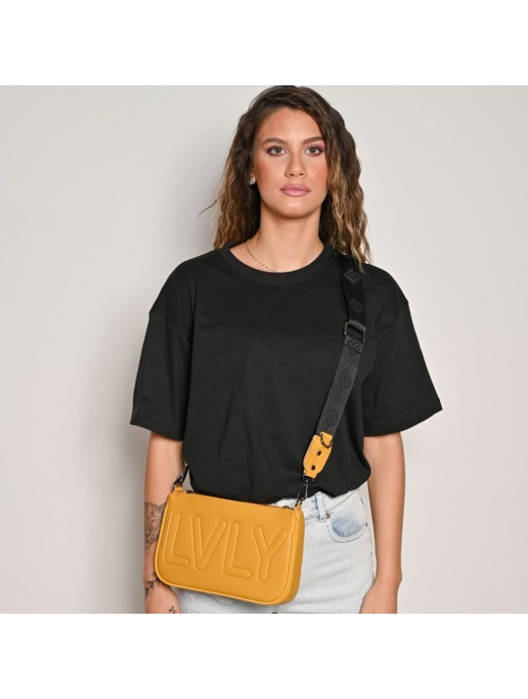 LOVELY HANDMADE Caldera Large Adora Bag Mustard Μουσταρδί γυναικεία τσάντα ώμου