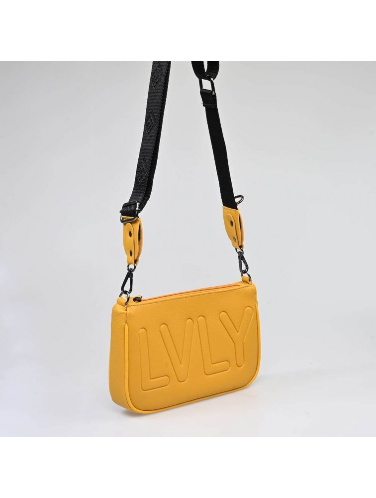 LOVELY HANDMADE Caldera Large Adora Bag Mustard Μουσταρδί γυναικεία τσάντα ώμου