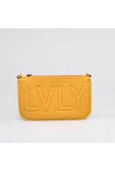 LOVELY HANDMADE Caldera Large Adora Bag Mustard Μουσταρδί γυναικεία τσάντα ώμου