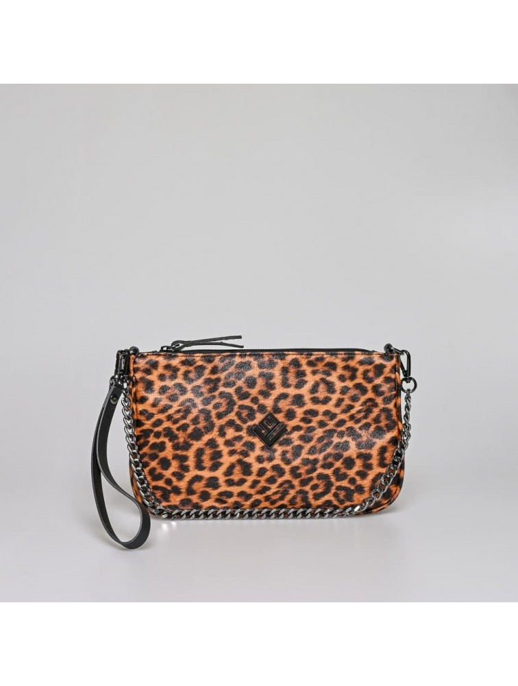 LOVELY HANDMADE Caldera Large Feral Bag Wild Leopard Λεοπάρ Γυναικεία Τσάντα ώμου