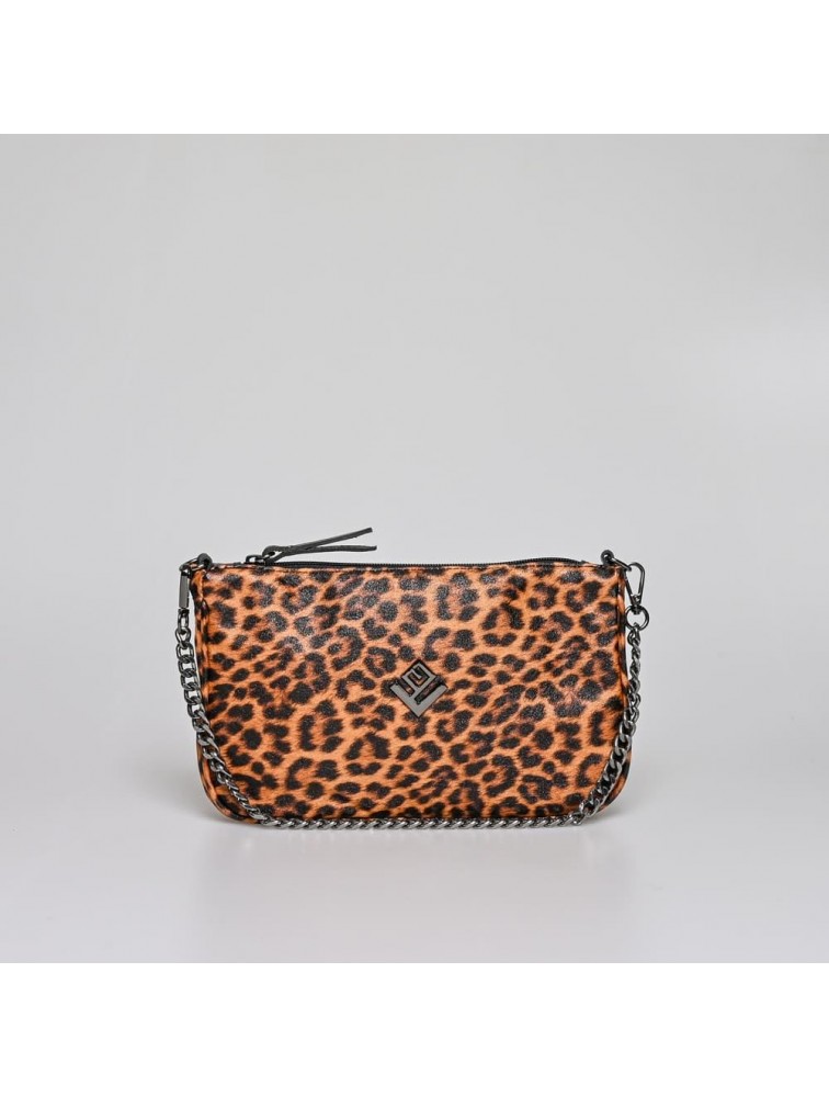 LOVELY HANDMADE Caldera Large Feral Bag Wild Leopard Λεοπάρ Γυναικεία Τσάντα ώμου