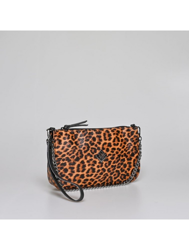 LOVELY HANDMADE Caldera Large Feral Bag Wild Leopard Λεοπάρ Γυναικεία Τσάντα ώμου
