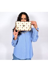 LOVELY HANDMADE Caldera Large Signature Bag | Μπεζ