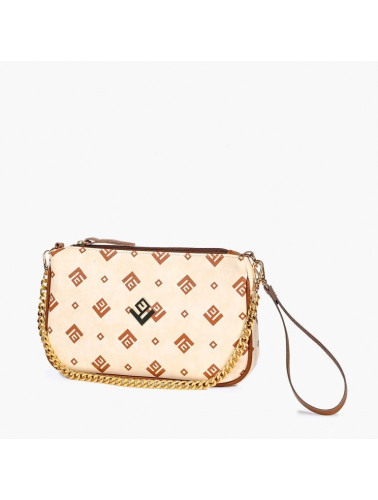 LOVELY HANDMADE Caldera Large Signature Bag | Μπεζ