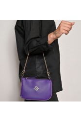 LOVELY HANDMADE Caldera Small Asti Bag Mauve Μωβ Γυναικεία Τσάντα Ώμου